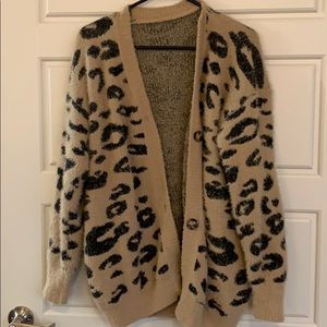 Cheetah Sweater Oversized Leopard Sweater